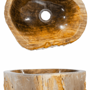 Cuba Mad. Petrif. Marrom 36cm