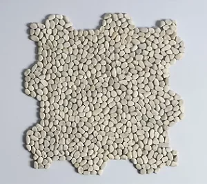 Mini Seixo Telado Branco 32x32x0,5 (Venda por m2)