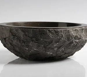 Cuba de Mármore Vulcânico Black Round