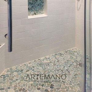 Seixo Flat Telado Verde 30x30 (Venda por m2)