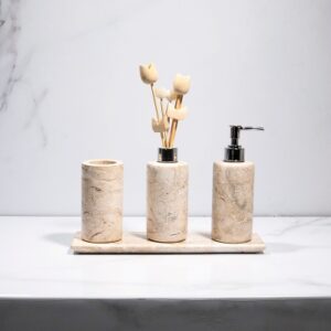 Kit Cilíndrico – Mármore Bege Bahia