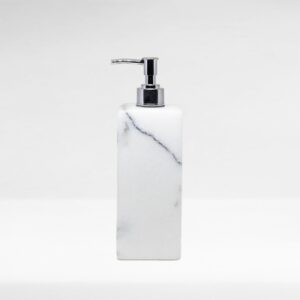 Porta Sabonete Slim Mármore Branco Carrarinha