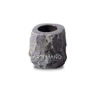 Porta-utensílios de Mármore Vulcânico Black