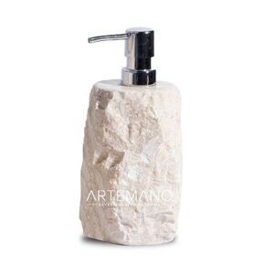 Saboneteira de Mármore Vulcânico Cream