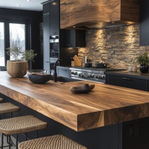 Ilha em Madeira Lisa - Wood Design