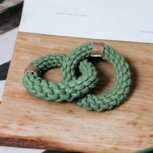 2 elos verde musgo