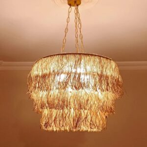 Luminária Pendente Encanto – de Fio Rami Estilo Boêmio