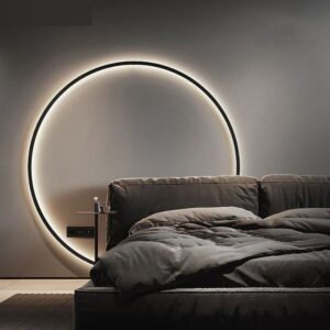 Luminária Arandela de Parede Moderna Circular Led - 80cm