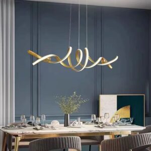 Lustre Pendente Moderno Minimalista Miraggio LEDZ - Com Controle Remoto - 100cm