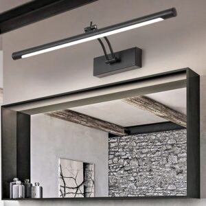 Luminária Arandela de Parede Slim Para Banheiro Regulável Varese LEDZ – Dourado / Prata / Preto – 40cm / 55cm