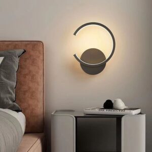 Luminária Arandela de Parede Minimalista Essenza LED – Preto / Branco / Dourado