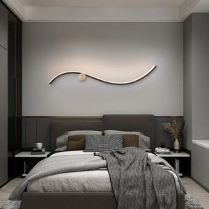 Luminária Arandela de Parede em Curva Flow Design