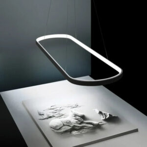 Lustre Pendente Moderno Minimalista Elipse Ledz - 70cm/90cm